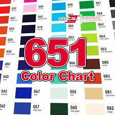 oracal 651 color chart