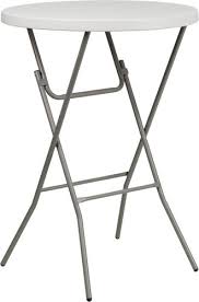 Rhinolite 32 Round Plastic Folding High Top Cocktail Table 43 5 Bar Height Folding Steel Frame Folding Table Round Folding Table Flash Furniture