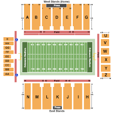 Tubby Raymond Field At Delaware Stadium Seating Charts For
