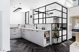 30 spectacular white kitchens with dark wood floors kitchen. Best 60 Modern Kitchen White Cabinets Porcelain Tile Floors Design Dwell