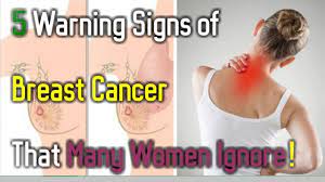 If you have a spot around your breast that does feel less squishy and instead feels tight and dense, it is possible a sign of breast cancer. 5 Warning Signs Of Breast Cancer That Many Women Ignore Youtube