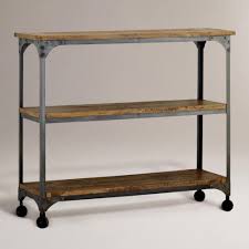 Wood And Metal Aiden 3 Shelf Console Table Shelves Furniture Home Decor