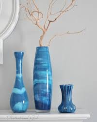 Paint Swirl Vases Centsational Style Diy Vase Flower Vase Diy Diy Glass