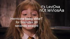 Hermione being sMaRt for 5 minutes 59 seconds straight |