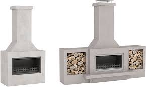 The size, design, and overall appearance of an outdoor fireplace should be proportioned to comfortably fit the size of your yard. Douglas Outdoor Fireplace Products Trendz Outdoors
