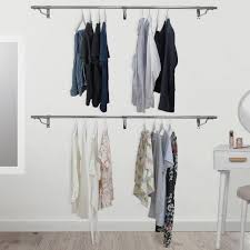 Wall Mounted Clothes Hanging Rail 1830mm Hanging Clothes Rail Hanging Rail Hanging Clothes