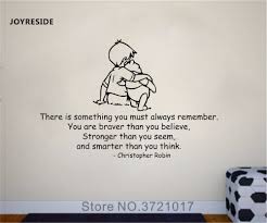 Joyreside Quote Wall You Are Braver Than You Believe Decal Vinyl Sticker Decor Boy Girl Baby Kid Room Interior Design Mural A482 Wall Stickers Aliexpress