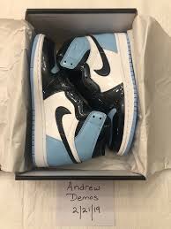 Nike Air Jordan 1 Retro Og High Blue Chill Unc Patent Size 7 Womens 5 5 Men S Shoes Kicks Fashion Air Jordans Retro Air Jordans Nike Air
