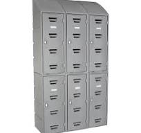 Remcon Plastic Locker, 12 in x 12 in Sloped Top