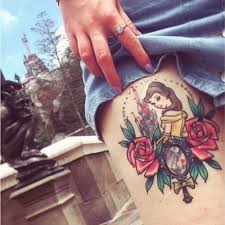 Even if your body is a tattooed wonderland already, there's something fresh and rebellious about getting new ink in a hidden. 11 Disney Tattoos Inspired By Beauty And The Beast Brit Co