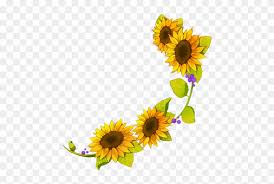 Download Sunflower Border Png Boutique D Analyse Desenho Flor De Girassol Free Transparent Png Clipart Images Download