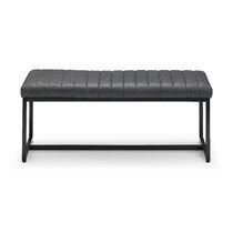 Luxury decor hotel shop round bench seat foot stool velvet fabric tufted upholstered grey small sgs red round foldable chair storage ottoman with backrest a complete home, need you. Leather Dining Bench With Back Wayfair Co Uk