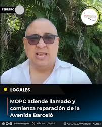 El Ministerio de Obras Públicas y Comunicaciones (MOPC) ha escuchado el  llamado de auxilio de la comunidad y ha dispuesto el inicio de los trabajos  de reparación en la Avenida Barceló, una vía de gran ...