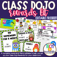 A communication app for teachers and students. Class Dojo Rewards Kit Editable By Jessica D Vicknair Tpt
