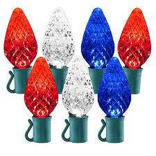 Hang these lights along the roof, across a porch or fence, or wrap them around trees for your most exciting holiday light display ever! 24 Light Red Pure White Blue C9 Led Christmas Lights 8 Spacing