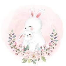 Adorable Rabbit Motherhood Illustration Zoo Animals Clipart Adorable Animal Png And Vector With Transparent Background For Free Download Rabbit Illustration Motherhood Illustration Baby Animal Drawings