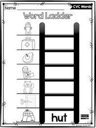 1st grade games, videos and worksheets. Cvc Word Ladders Free Cvc Words Word Work Kindergarten Word Ladders