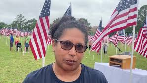 Mary Aker honors her hero, Sgt. Nathan Van Buskirk