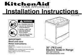 kitchenaid superba oven manual