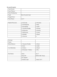 Buku log dan borang pengisiannya. Borang Internship