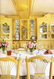 Maison De Claude Monet Giverny Yellow Dining Room French Country Decorating Yellow Cottage