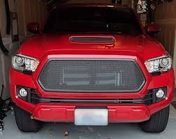 Amazon.com: Slotted Mesh Grille For 2016 2017 Toyota Tacoma With Black  Bezel : Automotive