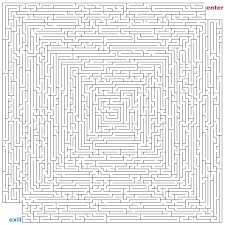 mazes to print hard cutout mazes