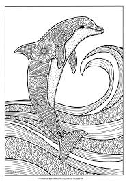 Dolphins belong to several species from cetaceans and should not absolutely be confused with fish. Pin On Printable Coloring Pages For Adults