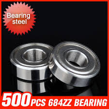 500pcs 684zz Bearing 9x4x4mm Deep Groove Ball Bearings For Packaging Machine Precision Measuring Instruments Tool A Tool Accessories Hardware Packaging Machine