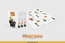 Free Handkerchiefs Pocket Tissue Mockup Psd Mockup Mockup Psd Calendar Design