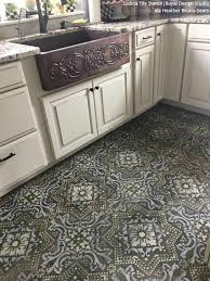 Choose from tiled kitchen floors to suit all budgets and tastes from modern large kitchen floor tiles to country kitchen tiles. Insanely Gorgeous Kitchens With Tile Floor Stencils Diy Renovation Royal Design Studio Stencils