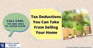 Tax Deductions You Can Take From Selling Your Home - Carl Johnson Real  Estate