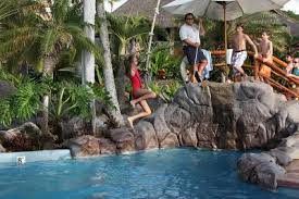 Latikasinha Arya Jumping Off The Tarzan Rope Swing Into The Pool Pool Backyard Pool Rope Swing