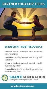 Jan 14, 2020 · 11 yoga experts give their recommendations for the most essential yoga poses that beginners should start with. How Do You Help Teens Establish Trust Here S A Sequence From Shanti Generation S Partner Yoga For Teens Dvd Shantige Partner Yoga Yoga For Kids Teaching Yoga