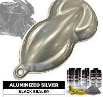 Gloss Aluminized Silver Motorcycle Paint Kit