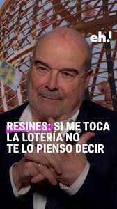 En el rodaje, la gente iba por Antonio Resines y les regalaban cosas. Igual  la lotería tenía algo que ver… Sea como sea, conmigo no lo comparte si le  toca, eso seguro 😅,  Se ha tomado muy en serio su ...
