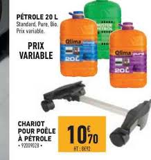 Comparez les prix des carburants sp95, gazole, e85, gpl, e10, sp98 Offre Petrole 20 L Chariot Pour Poele A Petrole Chez Brico Cash