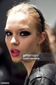 Leslie Nix appears along the front row at the Libertine Fall 2011... News  Photo