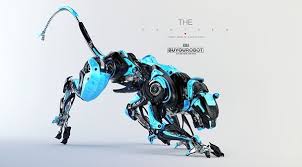 Cyber Panther On Behance Robot Animal Robots Concept Robot Concept Art