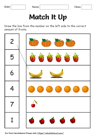 Match It Up Worksheet In 2020 Worksheets Worksheets For Kids Kindergarten Math Sheets