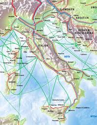 Mit Dem Zug Nach Italien Fahrradmitnahme Zugverkehr In Italien Italien Karte Italien Bahnreisen