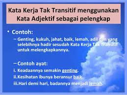 Kata kerja tak transitif ialah kata kerja yang sempurna maknanya dengan tidak memerlukan objek. Bbm Cikgu Bm Smk Facebook