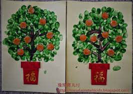 瑜玲育儿经 elaine teh 纽扣橘子 自制华人新年卡片 arts and crafts for kids chinese new year card art for kids