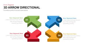 3d Arrow Directional Powerpoint And Keynote Template Keynote Template Powerpoint Powerpoint Templates