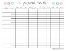 For example, you might keep it with your checkbook, in a life planner or a home organization binder. 33 Free Bill Pay Checklists Bill Calendars Pdf Word Excel