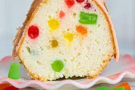 A good snack, dessert, even yummy for breakfast. Gumdrop Cake The Kitchen Magpie