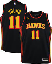 The icon edition jersey represents the team's true colors, reflected in its distinct, instantly recognizable design. Trae Young Jersey Red Online