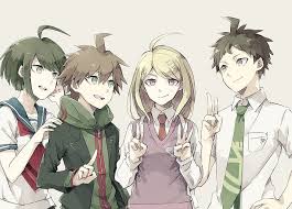 Check spelling or type a new query. Hd Wallpaper Danganronpa Blonde Boy Brown Hair Girl Green Eyes Green Hair Wallpaper Flare