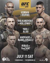 This fight has me so excited, i can't wait for these monsters slug it out lets go!!! July S Ufc Fight Island Cards Announced Ufc