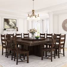 Hd8017 viviana 9 piece formal dining room set with intricate carvings. Rustic Dining Table And Chair Sets Round Rectangle Square Dining Sets